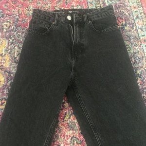Zara black mom jeans